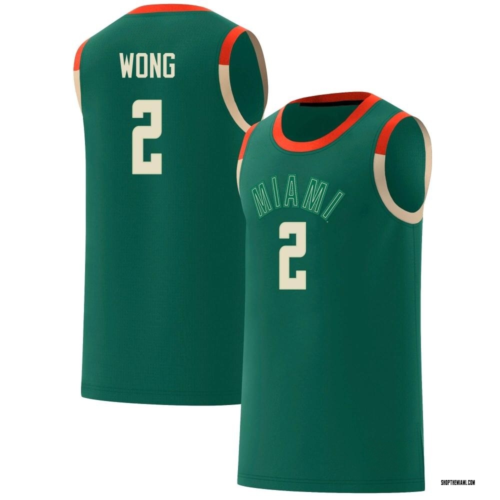 Men's Isaiah Wong Miami Hurricanes Replica Basketball Jersey - Black