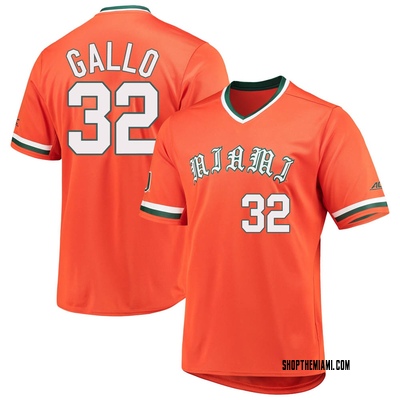 Youth Ronaldo Gallo Miami Hurricanes Replica V-Neck Baseball