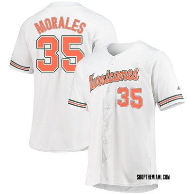 Men's Yohandy Morales Miami Hurricanes Replica V-Neck Baseball