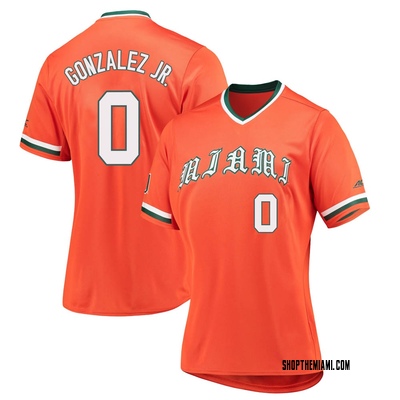 Youth ProSphere Orange Miami Hurricanes NIL Pick-A-Player Baseball Jersey Size: Extra Small