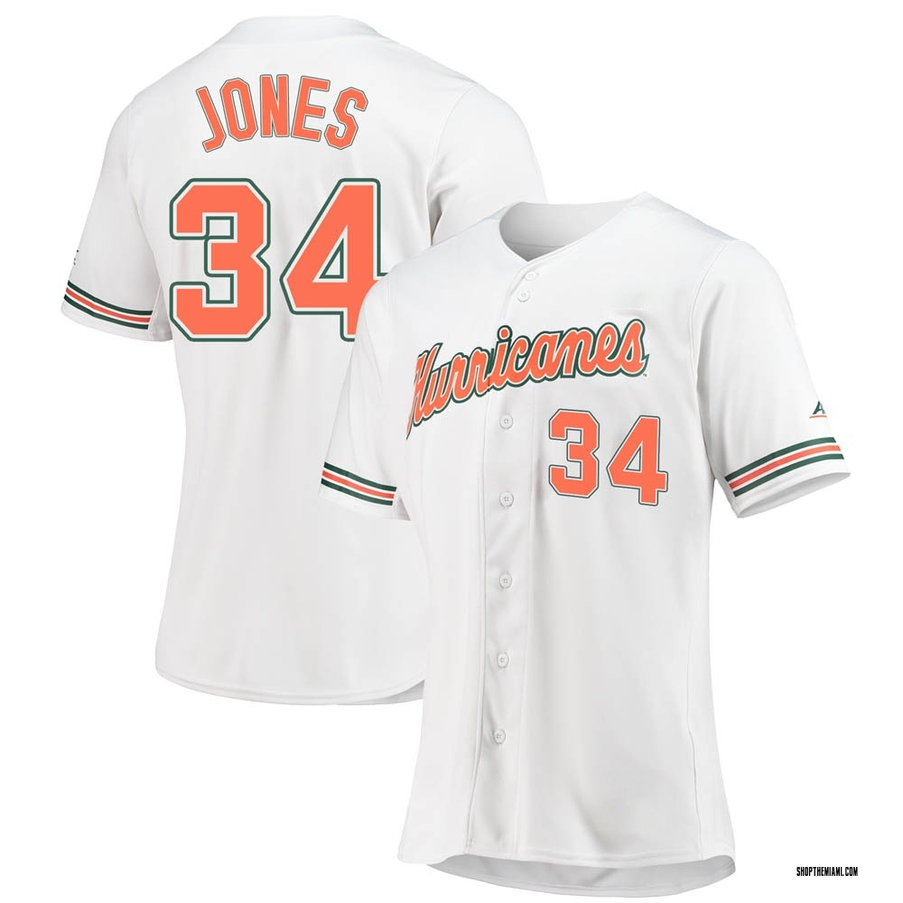 Women's JD Jones Miami Hurricanes Replica Full-Button Baseball Jersey -  White