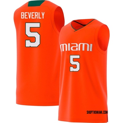 NCAA Basketball Jersey Norchad Omier Miami Hurricanes College Reverse Retro Orange #15