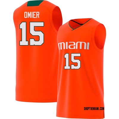 Hot] New Norchad Omier Jersey Miami Hurricanes White #15